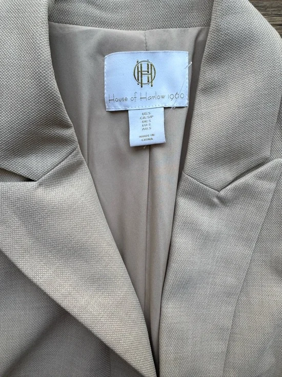 House of Harlow 1960 Double Breast Gold Button Blazer Size Small - Picture 2 of 9